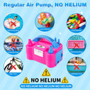 Electric Balloon Pump, Portable Electric Balloon Blower Machine Balloon Air Pump Dual Nozzle 110V 600W Balloon Inflator for Party Decorations | Rose red — 6