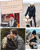 FURTALK Winter Hats for Women Fleece Lined Beanie Knit Chunky Womens Snow Cap - Coffee — 5