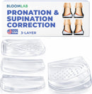 Heel Wedge Insoles for Supination & Pronation, Adjustable Gel Inserts - Clear — 1