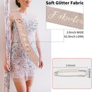 CIEHER 50th Birthday Crown & Sash Pearl Pin, 50th Birthday Decorations | 50th Sash & Tiara Set — 4