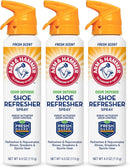 Arm and Hammer Shoe Refresher Spray, Multi-Purpose Odor Remover for All Types of Footwear, Shoe Deodorizer Spray, Shoe Odor Eliminator, Shoe Spray, Shoe Smell Eliminator, 4 oz (3 Pack) — 1