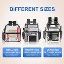 USPECLARE Clear Backpack for Stadium Approved 12×6×12 Transparent Bag | Black | Small — 6