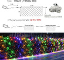 510 LED Christmas Net Lights, 28ft x 5ft Mesh Lights Outdoor Clear Wire 8 modes, Waterproof Connectable String Lights Plug in for Xmas Tree Bushes Garden Holiday Party Decorations - Multicolor — 6