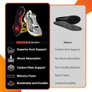 Carbon Fiber Insole with Arch Support – Plantar Fasciitis, Flat Feet, Heel Pain, Overpronation Relief, Running & Sports - Memory Foam & Breathable Fabric - Deep Heel Cup — 3