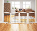 PAWLAND Extra Wide Dog gate for The House, Doorway, Stairs, Dog Fences Indoor,…