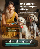oneisall Professional 4-in-1 Dog Grooming Kit with LED Light