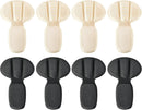 Heel Pads for Shoes Too Big, 4Pcs Mesh Adhesive Heel Grips Inserts for Boots, Loose Shoes, Reusable Heel Heel Cushion Pads for Women Men, Anti Blister Shoe Liners Heel Protectors(Black&Nude) - Black&nude | 4 Pairs — 1
