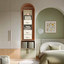 6-Shelf Hanging Closet Organizer with 3 Drawers, 2-in-1 Design, Beige — 2