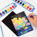 ESRICH 5x7 Canvas for Painting, 12 Pack Small Canvases for Painting Canvas Primed Acid-Free Black Canvas Panels for Oil, Acrylic Paint and Tempera. | black canvas 5x7in 12pack — 7