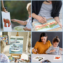 ESRICH Canvases for Painting 8Pack Painting Canvas with 9x12,8x10,4x6,Canvas Panels for Oil Paint,Watercolor,Acrylic Paint,Gouache and Tempera. | 8 pack canvas panel-3 size — 5