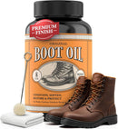 Leather Boot Oil for Work & Cowboy Boots – Deep-Conditioning Formula, Restore and Protects Dry, Cracked Leather Boots & Shoes — 1
