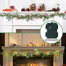 DR.DUDU 6FT Christmas Garland with Lights Mantel Decorations — 5