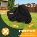 Enzeno Motorcycle Cover 210D Oxford Fabric Motorcycle Covers Waterproof…