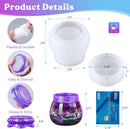 LET'S RESIN Pudding Jar Resin Molds with Lid, Epoxy Molds Silicone for Storage Bottle,Candle Holder,Candy Container,… — 4