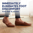 Dr. Scholl's Love Your Flats & Sandals, 3/4 Length Insoles for Women, Shoe Size 6-10: All-Day Comfort Shoe Inserts for Women with Arch Support, Metatarsal Foot Pads, Relieves Shoe Discomfort - Clear Gel for Open Side Flats — 2