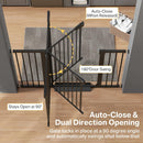 Cumbor 29.7-51.5 in Extra Wide Baby Gate for Stairs, Dog Gate Indoor Black