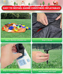 EAONE 7FT Christmas Inflatables Outdoor Decorations, Cute & Funny Inflatatable Christmas Santa Snowman Slide Blow Ups Yard Decoration with Lights for Garden Lawn Home Xmas Holiday Season Decor — 5