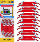 U-Lace Kiddos No-Tie Shoelaces - Elastic Shoe Laces for Sneakers - 14 Laces | Scarlet Red — 1