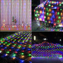 LYHOPE 12ft x 5ft 360 LED Christmas Net Lights, 8 Modes Low Voltage Mesh Christmas Decorative Lights for Xmas Trees, Bushes, Wedding, Garden, Outdoor, Indoor Decor (Multi-Color) — 5