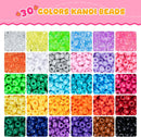 Simetufy 10000Pcs Pony Beads Bulk 30 Colors for Rave Kandi Bracelet Making — 4