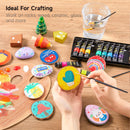Shuttle Art Acrylic Paint Set, 15 x 12ml Tubes Artist Quality Non Toxic Rich Pigments Colors Perfect for Kids Adults Beginners Artists Painting on Canvas Wood Clay Fabric Ceramic Crafts | 15 Colors | 0.4 Fl Oz (Pack of 15) — 6