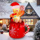 Crowye 6 FT Christmas Inflatables Gingerbread Inflatable Outdoor Decoration — 6