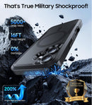 Magnetic for iPhone 16 Case Rugged Dual-Layer Shockproof Black photo 2