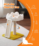 Happi N Pets Cat Tree, Cloud Cat Tower with Soft Bed, Cat Scratching Post & Pad with Larger Perch for Window Viewing, Small Cat Tree with Cute Toys, Bonus Catnip — 3