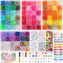 Quefe 84 Colors 4900pcs Kandi Bead Pony Beads Kandi Bracelet Kit — 1