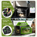 Lekereise Top and Side Expandable Pet Carrier 18x11x11Inch Delta American…
