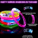 90 Pcs Glow Sticks LED Bracelets, Glow in the Dark Party Supplies for Kids/Adults, Flashing Light up Toys Goodie Bags Stuffers, Christmas Neon Accessories Carnival Birthday Concert Party Favors — 3
