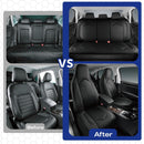 Skechers Memory Foam Car Seat Covers, Leather High Back Seat Covers Quilting Design,Waterproof Sports Car Seat Covers Front Seats,Airbag Compatible Universal Fit for Most Cars, SUVs,Trucks,Black — 6