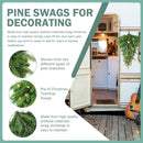 Pre-Lit Christmas Teardrop Swag, 24" Door Swag with 30 LED — 4