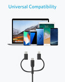 Anker Powerline II 3-in-1 Lightning, USB C, Micro USB Cable 3