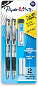Paper Mate Clearpoint Mechanical Pencils, 0.5mm Break-Resistant HB