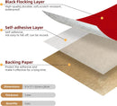 5PCS Self Adhesive Felt Sheet - Red Felt Sheets with Adhesive Backing for Drawer/Jewelry Box Liner (9" x 11") | 9"W x 11"L / 5 pieces — 2