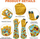 DLY Garden Gloves for Women,Gardening Gloves,Gardening Gift for Lady,Blue,M