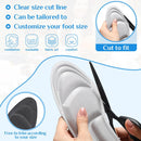 4 Pairs Women Arch Support Insoles Cushion, Black, Gray, Beige, Blue — 3