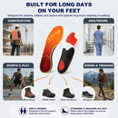 Shoe Insoles for Comfort: 12-Hour Arch Support for Work & Walking - Orange — 3