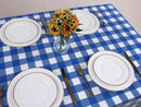 Kesfey Blue Gingham Tablecloth Picnic Party Checkered Table Cover 12 Packs | Bule and White — 6