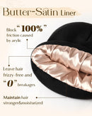 YANIBEST Satin Lined Beanie for Women, Reduce Frizz Winter Hats — 2