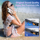 Temdan Compatible with iPhone 16 Pro Case Waterproof, Built-in Screen & Camera Protector IP68 Underwater Full Body 16FT Military Dropproof Shockproof Phone Case 6.3"-Black/Clear — 6