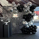 YMSZ Black and Silver Balloons Arch Garland Kit, Silver Party Balloons | Black & Silver — 5