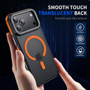 for iPhone 17 Pro Max Case, Magnetic & Shockproof, Orange Bumper — 5