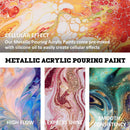 ABEIER Metallic Acrylic Pouring Paint Set, 18 Colors x 2 oz, Pre-Mixed | metallic colors — 3