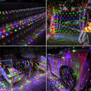 LYHOPE 12ft x 5ft 360 LED Christmas Net Lights, 8 Modes Low Voltage Mesh Christmas Decorative Lights for Xmas Trees, Bushes, Wedding, Garden, Outdoor, Indoor Decor (Multi-Color) — 4