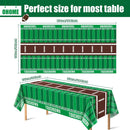 OHOME 2 Pack Super Game Bowl Party Decorations 2027 - Football Party Decorations | Football Tablecloth - Football Supplies Favors Decor Accessories for Birthday Banner Backdrop,54" X 108" | White and Green — 2