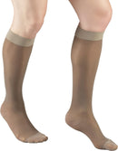 Truform Sheer Compression Stockings, 15-20 mmHg, Women's Knee High Length, 20 Denier, Taupe, Large | Large (1 Pair) — 5