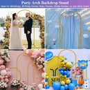 Hemmotop Metal Arch Backdrop Stand, Gold, Set of 3, 6FT, 5FT, 4FT — 5