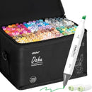 Ohuhu Alcohol Markers 200 Colors Chisel& Fine for Adult Coloring Refillable — 1